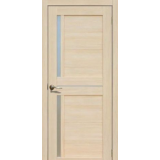 Дверь межкомнатная Сибирь Профиль Ла Стелла 202 Ясень латте, стекло белое матовое